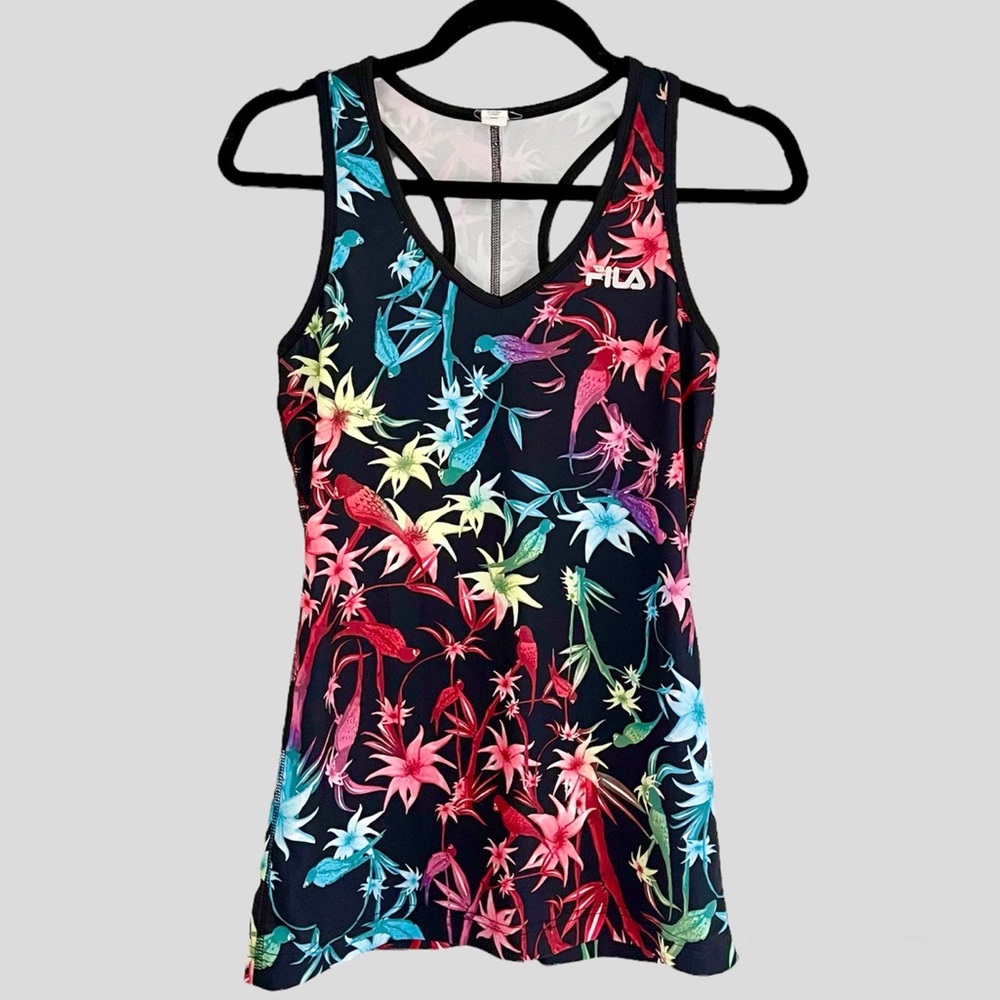 Fila Rainbow Jungle Floral Racerback Tank Top